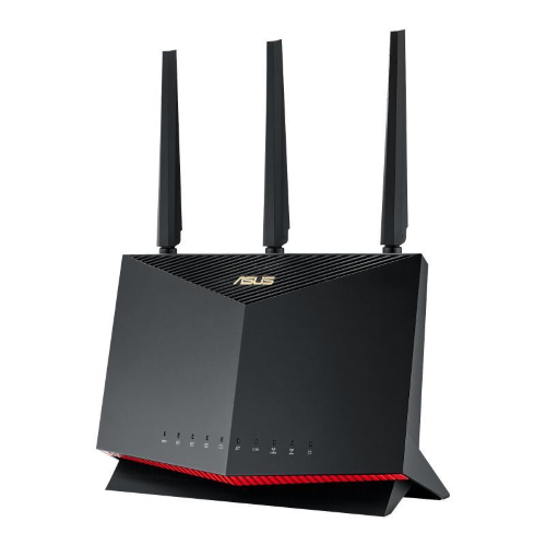 ASUS RT-AX86U PRO ROUTER WIRELESS GIGABIT ETHERNET WI-FI 6 DUAL-BAND 2.4GHz/5GHz 3 ANTENNE ESTERNE NERO